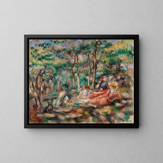 Luncheon on the Grass - Pierre-Auguste Renoir — framed artwork on a wall