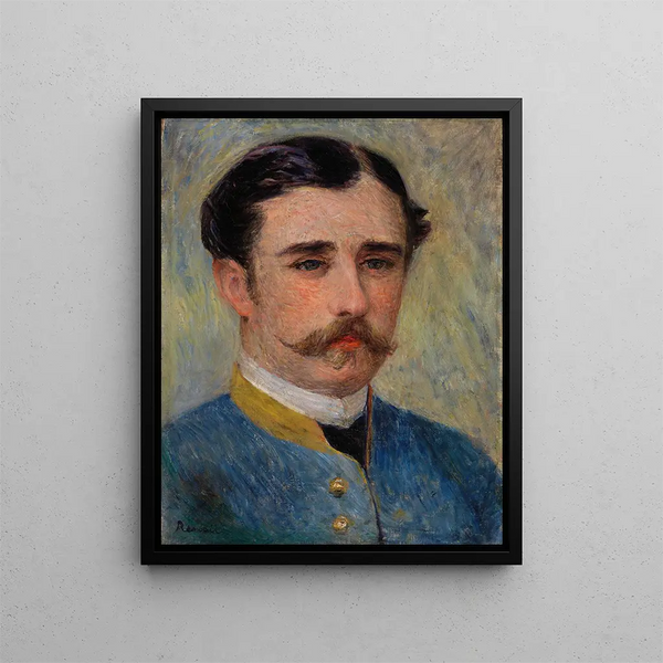 Portrait of Man Monsieur Charpentier - Pierre-Auguste Renoir — framed artwork on a wall