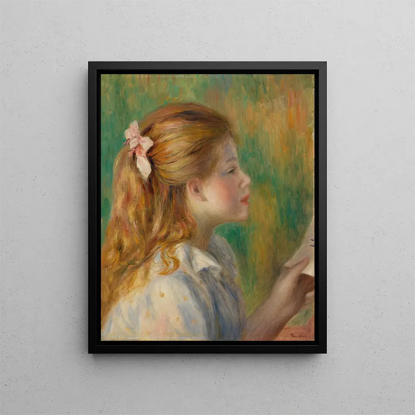 Lecture La Lecture - Pierre-Auguste Renoir — framed artwork on a wall