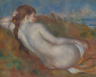 Nude reclining painting - Pierre-Auguste Renoir — artwork view