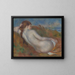 Nude reclining painting - Pierre-Auguste Renoir — framed artwork on a wall