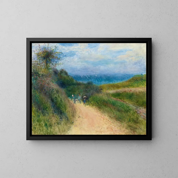 Route de Berneval - Pierre-Auguste Renoir — framed artwork on a wall