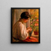 Couturière à la fenêtre - Pierre-Auguste Renoir — framed artwork on a wall