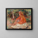 Woman sitting - Pierre-Auguste Renoir — framed artwork on a wall