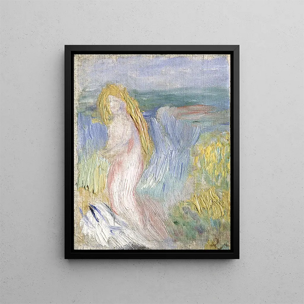 Small Study for a Nude - Pierre-Auguste Renoir — framed artwork on a wall