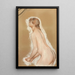 a Splashing Figure Study for Les Grandes Baigneuses - Pierre-Auguste Renoir — framed artwork on a wall