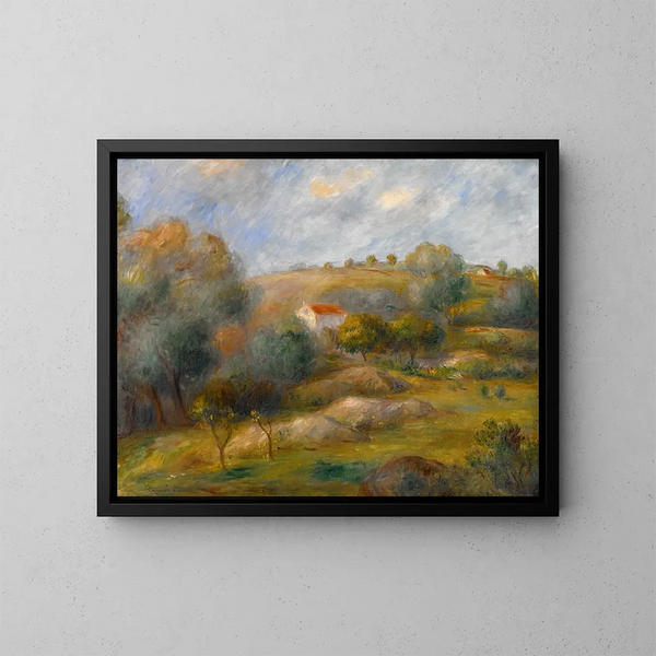 Spring in Essoyes - Pierre-Auguste Renoir — framed artwork on a wall