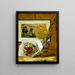 Still life with bouquet - Pierre-Auguste Renoir — framed artwork on a wall