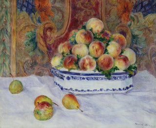 Still life with peaches - Pierre-Auguste Renoir — artwork view