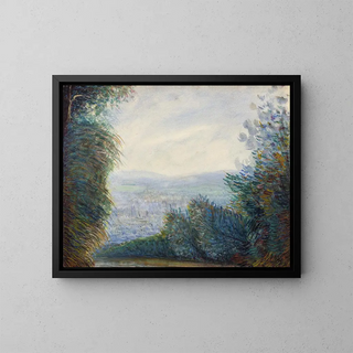 The Auvers-sur-Oise Valley - Pierre-Auguste Renoir — framed artwork on a wall