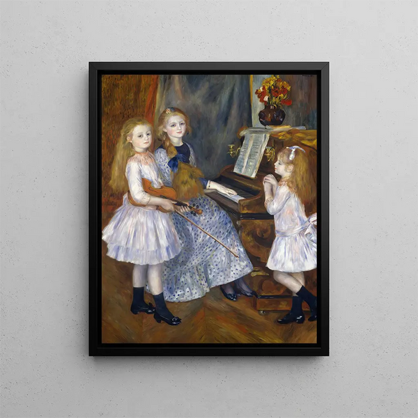 Les Filles de Catulle se réparent - Pierre-Auguste Renoir — framed artwork on a wall