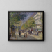 Les Grands Boulevards - Pierre-Auguste Renoir — framed artwork on a wall
