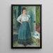 La Blanchisseuse - Pierre-Auguste Renoir — framed artwork on a wall