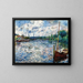La Seine à Chatou - Pierre-Auguste Renoir — framed artwork on a wall