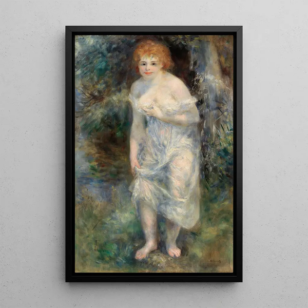 La Source - Pierre-Auguste Renoir — framed artwork on a wall