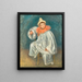 Le Pierrot blanc - Pierre-Auguste Renoir — framed artwork on a wall