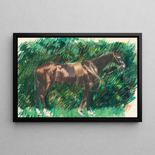 A horse - Pierre-Auguste Renoir — framed artwork on a wall