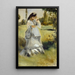 Woman in a Park - Pierre-Auguste Renoir — framed artwork on a wall