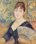 Woman with Fan - Pierre - Auguste Renoir — artwork view