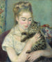 Woman with a Cat - Pierre-Auguste Renoir — artwork view