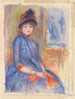 Young Girl in Blue Dress - Pierre-Auguste Renoir — artwork view
