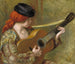 Young Spanish woman with a guitar - Pierre-Auguste Renoir — artwork view