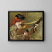 Young Spanish woman with a guitar - Pierre-Auguste Renoir — framed artwork on a wall