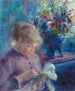 Young woman sewing - Pierre-Auguste Renoir — artwork view