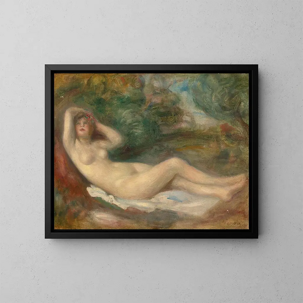 Study of nude - Pierre-Auguste Renoir — framed artwork on a wall