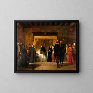 Charles IX at Coligny - Pierre-Charles Comte — framed artwork on a wall