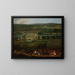 View of Fontainebleau Castle - Pierre-Denis Martin — framed artwork on a wall