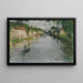 Boat Scene - Pierre-Eugène Montzin — framed artwork on a wall
