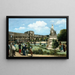 The Ruins of the Tuileries Palace after the 1871 Fire - Pierre-François Marang — framed artwork on a wall