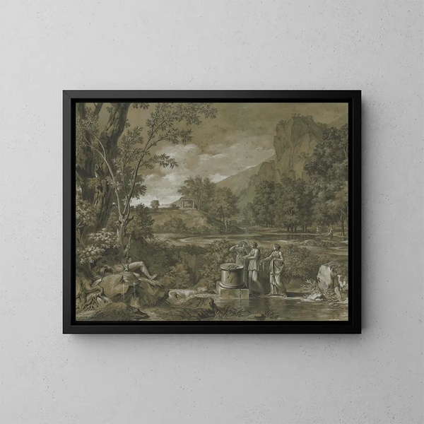 Classic Landscape Painting - Pierre-Henri de Valenciennes — framed artwork on a wall