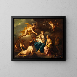La Naissance de Bacchus - Pierre-Jacques Cazes — framed artwork on a wall