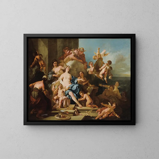 Venus and Mercury - Pierre-Jacques Cazes — framed artwork on a wall