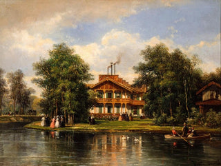 The Chalet de la Porte Jaune in Bois de Vincennes - Pierre-Justin Ouvrié — artwork view