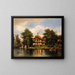 The Chalet de la Porte Jaune in Bois de Vincennes - Pierre-Justin Ouvrié — framed artwork on a wall