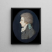 Self-portrait - Pierre-Louis Bouvier — framed artwork on a wall