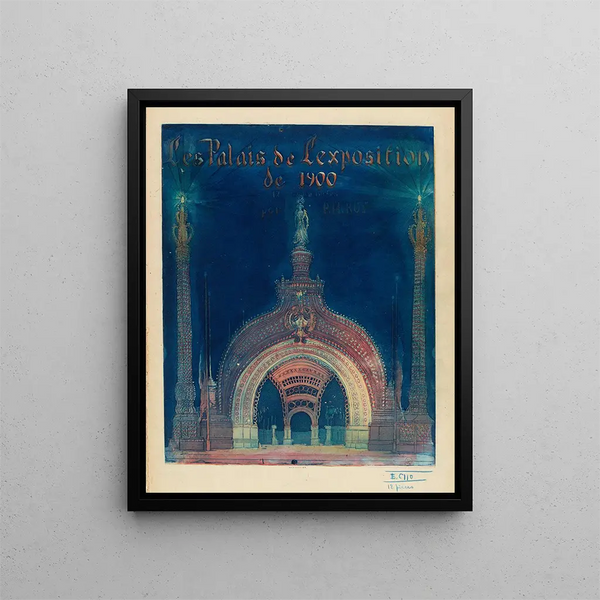 Les Palais de l'Exposition de 1900 couverture - Pierre-Marcel Roy — framed artwork on a wall