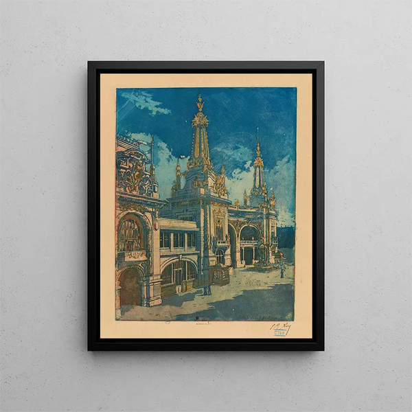 Palais de la Bijouterie - Pierre-Marcel Roy — framed artwork on a wall