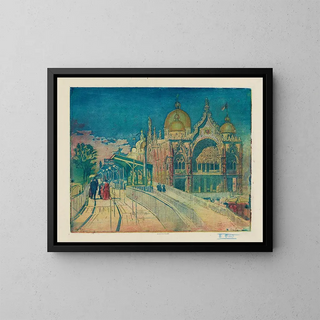 Pavilion of Italy - Pierre-Marcel Roy — framed artwork on a wall