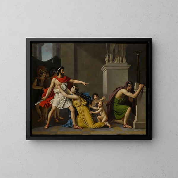 Pyrrhus and Polites - Pierre-Narcisse Guérin — framed artwork on a wall