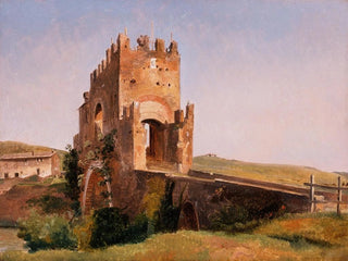 Vue du Ponte Nomentano dans la campagne romaine - Pierre-Nicolas Brisset — artwork view