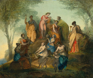 Apollon and the Nine Muses on Mount Parnassus - Pierre-Paul Prud'hon — artwork view