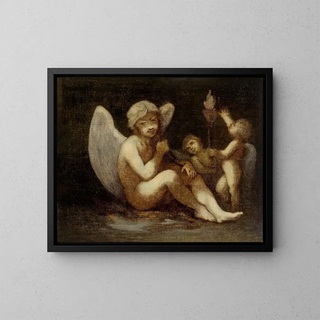 Les Préparatifs de la guerre ou Les Apports de l'Amour - Pierre-Paul Prud'hon — framed artwork on a wall