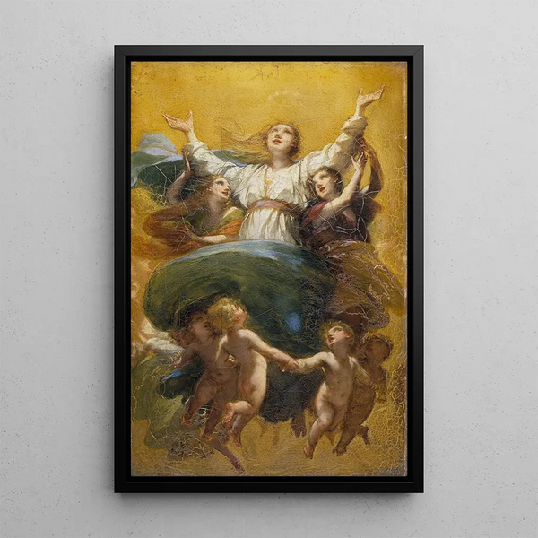 L'Assomption de la Vierge - Pierre-Paul Prud'hon — framed artwork on a wall