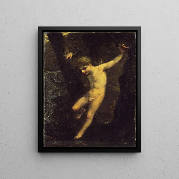 Le Zéphyr - Pierre-Paul Prud'hon — framed artwork on a wall