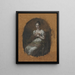 Young woman sitting - Pierre-Paul Prud'hon — framed artwork on a wall