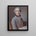 Portrait of a Young Officer - Pierre Allais — framed artwork on a wall